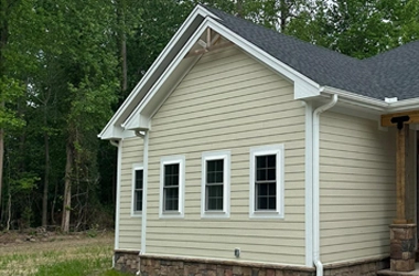 Painting exterior trim at custom house
